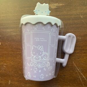 Lavender Hello Kitty 14 oz Mug with Cover Lid and Popsicle Handle